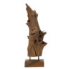 Scultura Akar In Teak Riciclato cm 23x27x64 (pezzi Unici - Non Ripiani In Serie)