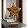 Scultura Stella In Teak Riciclato cm 28x12x42 (pezzi Unici - Non Ripiani In Serie)
