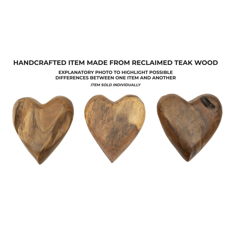 Decorazione Hak In Teak Ric. Cm16x14x4,5 (pezzi Unici - Non Ripiani In Serie)