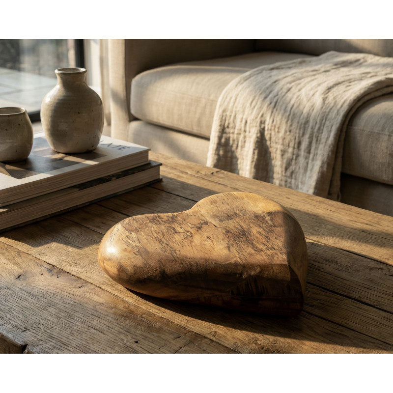 Decorazione Hak In Teak Ric. Cm16x14x4,5 (pezzi Unici - Non Ripiani In Serie)