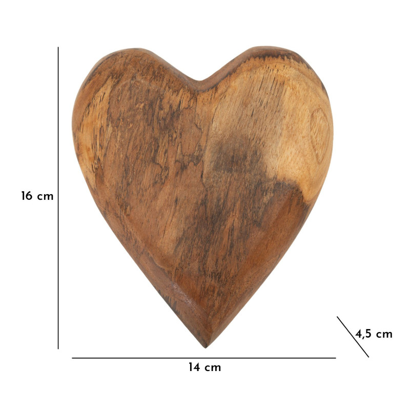 Decorazione Hak In Teak Ric. Cm16x14x4,5 (pezzi Unici - Non Ripiani In Serie)