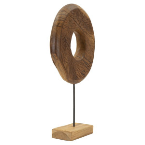 Zoom Scultura Dorat In Teak Riciclato cm 35x10x58 (pezzi Unici - Non Ripiani In Serie)