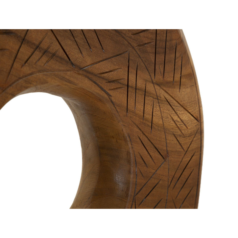 Scultura Dorat In Teak Riciclato cm 35x10x58 (pezzi Unici - Non Ripiani In Serie)