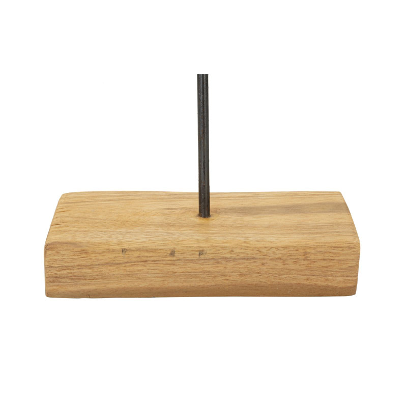 Scultura Dorat In Teak Riciclato cm 35x10x58 (pezzi Unici - Non Ripiani In Serie)