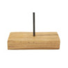 Scultura Dorat In Teak Riciclato cm 35x10x58 (pezzi Unici - Non Ripiani In Serie)