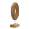 Scultura Dorat In Teak Riciclato cm 28x10x38 (pezzi Unici - Non Ripiani In Serie)