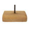 Scultura Dorat In Teak Riciclato cm 28x10x38 (pezzi Unici - Non Ripiani In Serie)