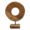 Scultura Dorat In Teak Ric. cm 20x10x28 (pezzi Unici - Non Ripiani In Serie)