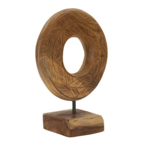 Zoom Scultura Dorat In Teak Ric. cm 20x10x28 (pezzi Unici - Non Ripiani In Serie)