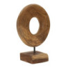 Scultura Dorat In Teak Ric. cm 20x10x28 (pezzi Unici - Non Ripiani In Serie)