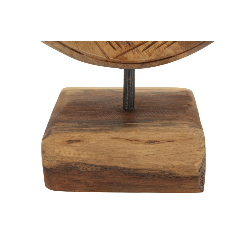 Scultura Dorat In Teak Ric. cm 20x10x28 (pezzi Unici - Non Ripiani In Serie)