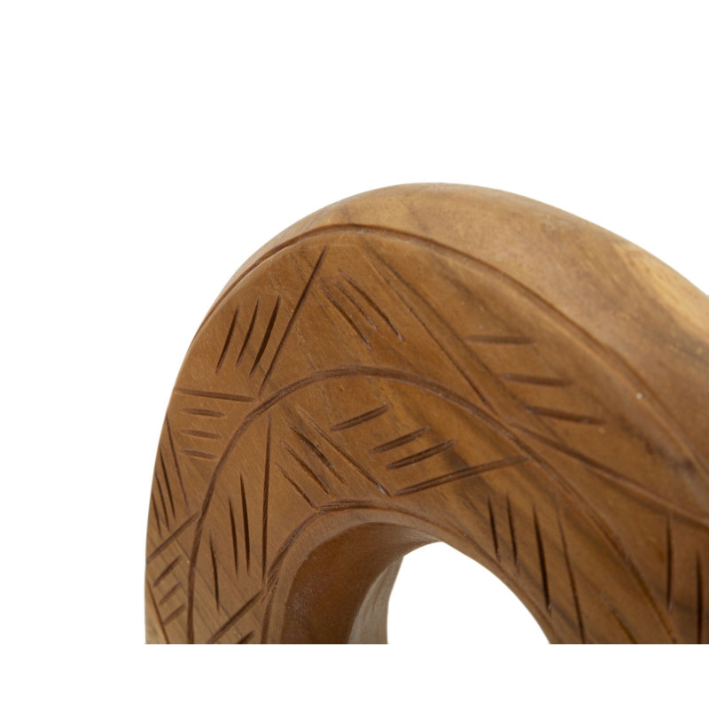 Scultura Dorat In Teak Ric. cm 20x10x28 (pezzi Unici - Non Ripiani In Serie)