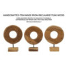 Scultura Dorat In Teak Ric. cm 20x10x28 (pezzi Unici - Non Ripiani In Serie)