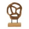 Scultura Lubang In Teak Riciclato cm 18x10x27 (pezzi Unici - Non Ripiani In Serie)