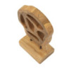 Scultura Lubang In Teak Riciclato cm 18x10x27 (pezzi Unici - Non Ripiani In Serie)