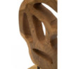 Scultura Lubang In Teak Riciclato cm 18x10x27 (pezzi Unici - Non Ripiani In Serie)