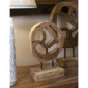 Scultura Lubang In Teak Riciclato cm 18x10x27 (pezzi Unici - Non Ripiani In Serie)