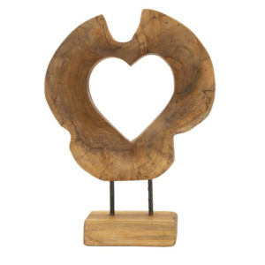 Scultura Hasi In Teak Riciclato cm 28x10x38 (pezzi Unici - Non Ripiani In Serie)