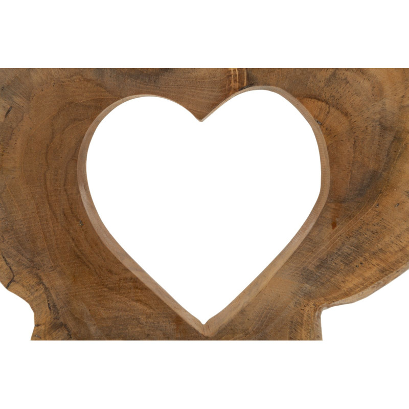 Scultura Hasi In Teak Riciclato cm 28x10x38 (pezzi Unici - Non Ripiani In Serie)