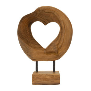 Scultura Hasi In Teak Ric. cm 20x10x28 (pezzi Unici - Non Ripiani In Serie)