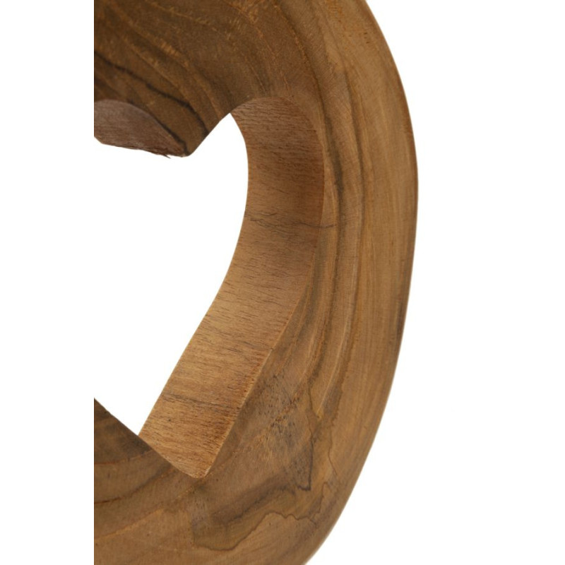 Scultura Hasi In Teak Ric. cm 20x10x28 (pezzi Unici - Non Ripiani In Serie)