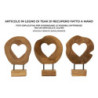Scultura Hasi In Teak Ric. cm 20x10x28 (pezzi Unici - Non Ripiani In Serie)