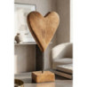 Scultura Cuore In Teak Ric. cm 15x10x35 (pezzi Unici - Non Ripiani In Serie)