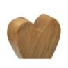 Scultura Cuore In Teak Ric. cm 10x10x25 (pezzi Unici - Non Ripiani In Serie)