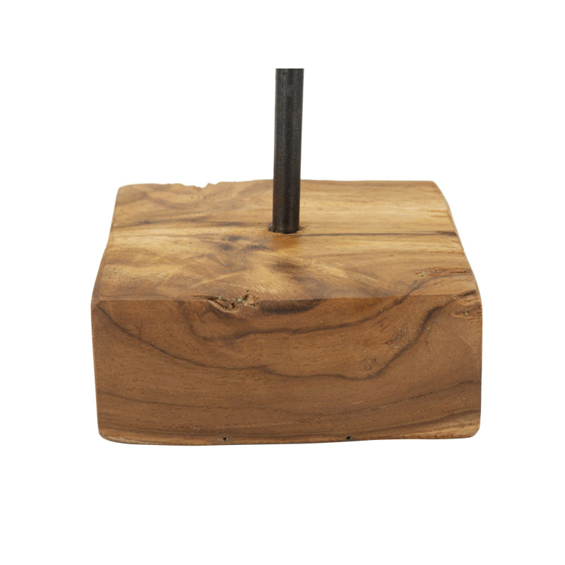 Scultura Cuore In Teak Ric. cm 10x10x25 (pezzi Unici - Non Ripiani In Serie)