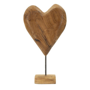 Scultura Dobu In Teak Riciclato cm 25x12x45 (pezzi Unici - Non Ripiani In Serie)