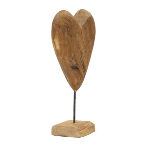 Zoom Scultura Dobu In Teak Riciclato cm 25x12x45 (pezzi Unici - Non Ripiani In Serie)