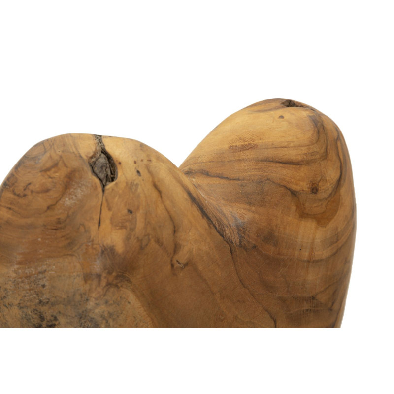 Scultura Dobu In Teak Riciclato cm 20x12x37 (pezzi Unici - Non Ripiani In Serie)