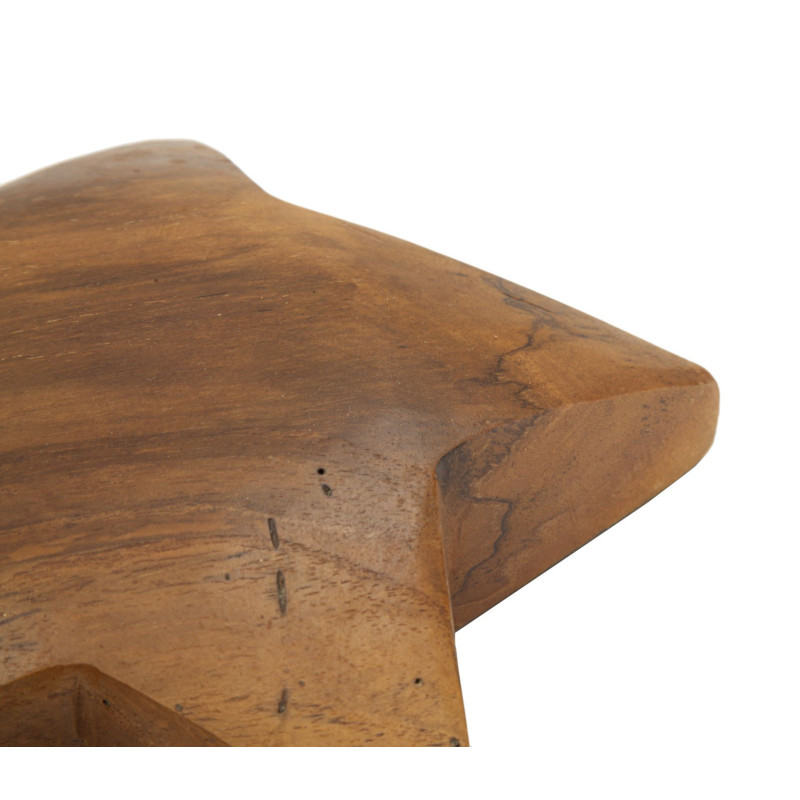 Decorazione Bintang Da App.in Teak Ric. Cmø19x5 Min2(pezzi Unici-non Ripiani In Ser