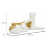 Leopardo White/gold cm 53x21,5x24
