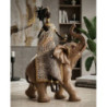 Masai Tribal Con Elefante cm 22,5x12x32,5