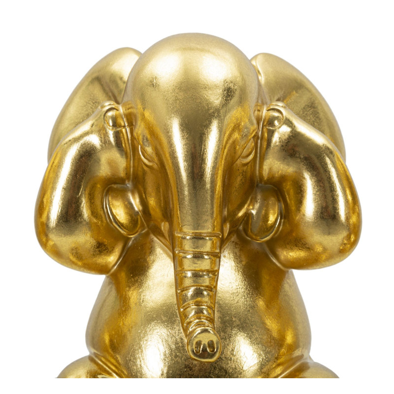 Elefante Non Vedo/non Sento/ Non Parlo Set 3 Pz cm ø 15,5x20,5