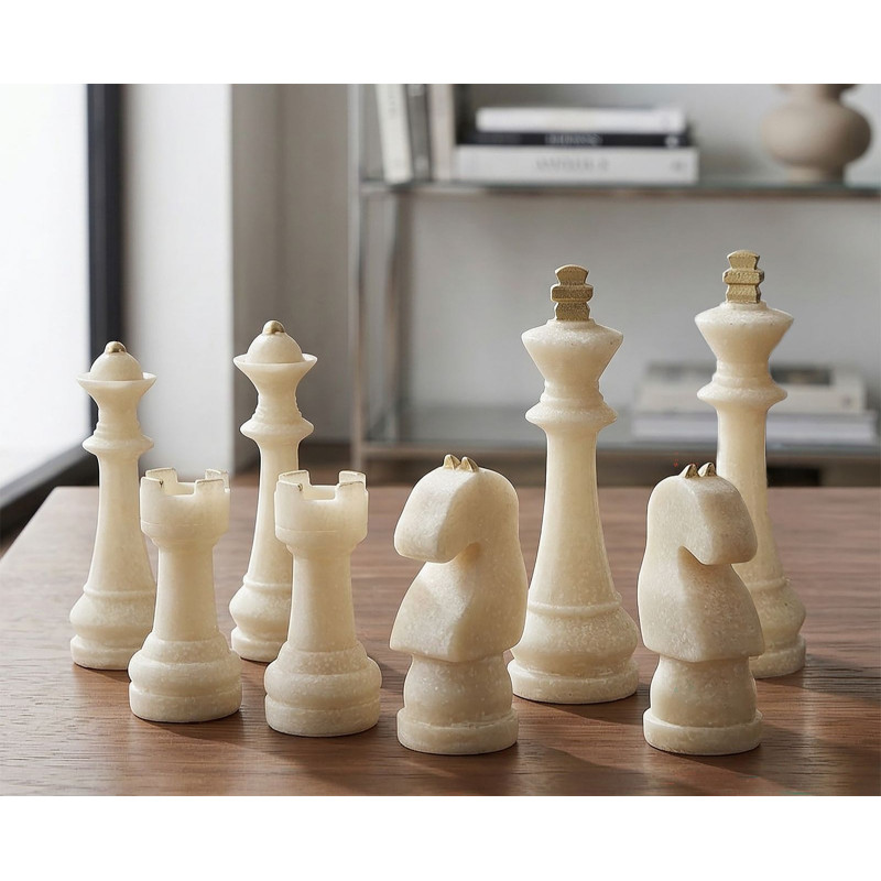 Scacchi Quarzy Set 8 Pz Assortiti cm ø 4,4x9,2-4,3x13,3-5x16-x4,5x10,3