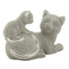 Gatto Sparky Con Cucciolo cm 19x9x13