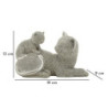 Gatto Sparky Con Cucciolo cm 19x9x13