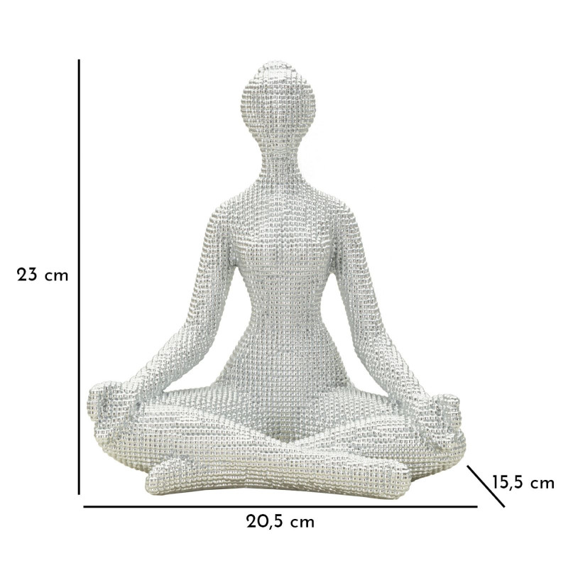 Donnina Yoga Silver cm 20,5x15,5x23