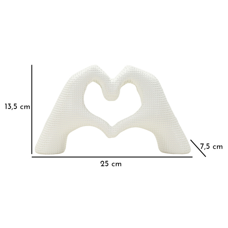 Scultura Lover White cm 25x7,5x13,5