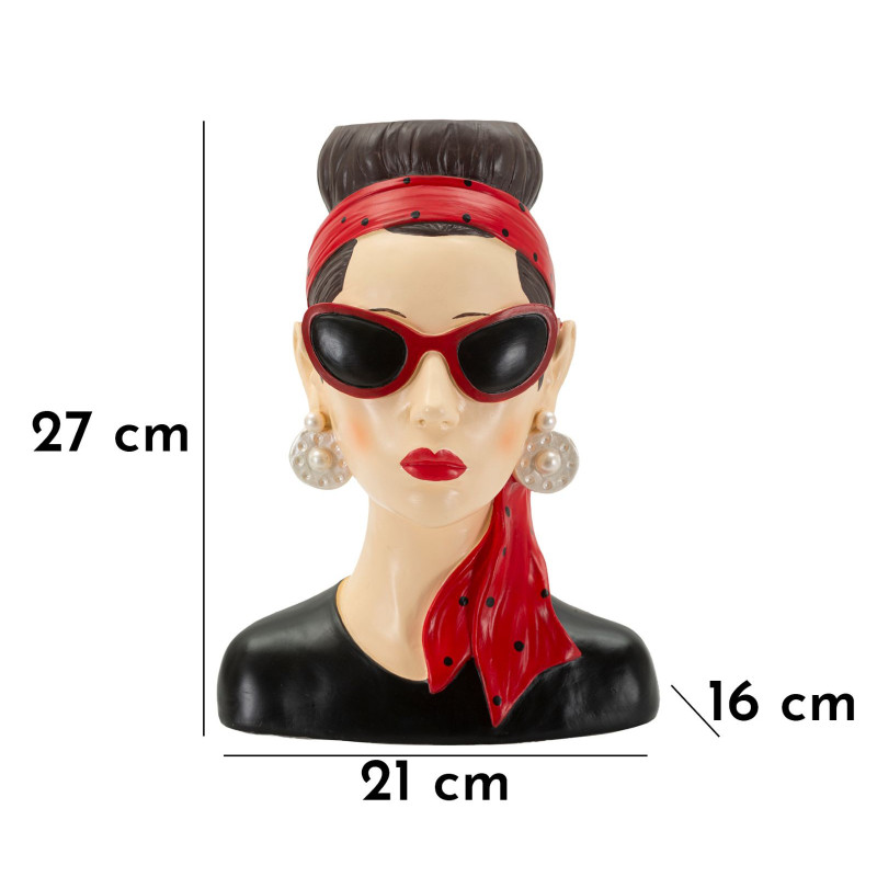 Vaso Donna Hollywood -b- cm 21x16x27