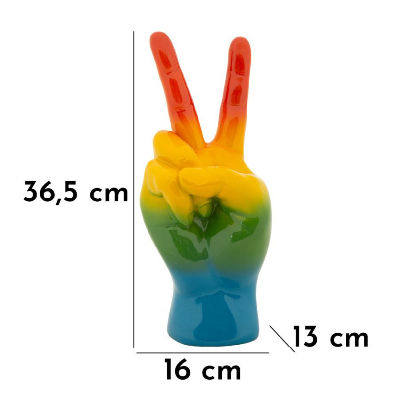 Mano Rainbow Vittoria cm 16x13x36,5