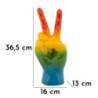 Mano Rainbow Vittoria cm 16x13x36,5