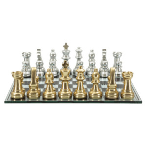 Set Scacchiera Nera/bianca cm 50,5x50,5x14