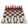 Set Scacchiera Rossa/bianca cm 61x61x14