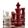 Set Scacchiera Rossa/bianca cm 61x61x14