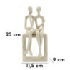 Statuetta Coppia Stons cm 11,5x9x25