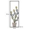 Pannelo In Ferro Cactus-frame -a- cm 31x2,5x90