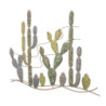 Pannello In Ferro Cactus -b- cm 90x2,5x64